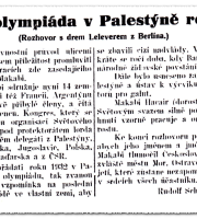 Nejvýznamnější sportovní akce předválečného československého Maccabi